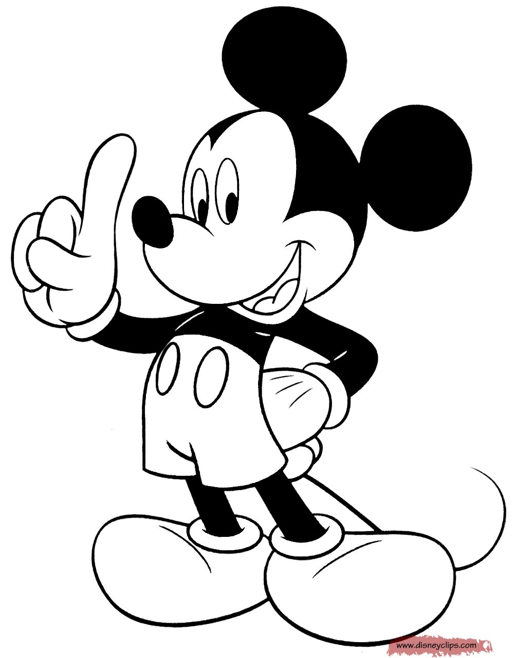 mickey mouse pictures coloring sheets Free Printables